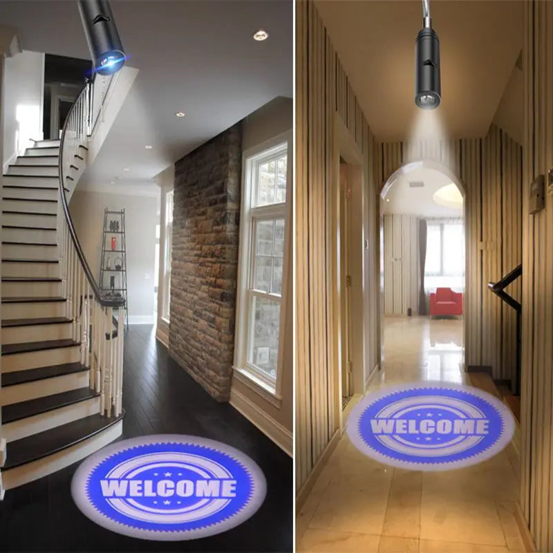 Projektor LED E27 – Świąteczne Napisy na ścianę i Sufit